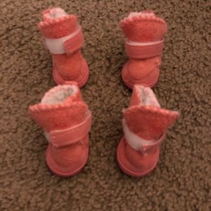 Dog shoes and hair bows